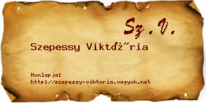 Szepessy Viktória névjegykártya